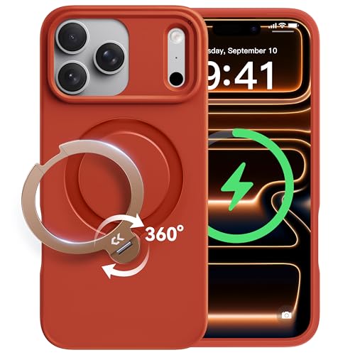 【2026新御出座し・役立つこと美の極み】CASEKOO iPhone 17 Pro 用 入れもの 360度回転させる照明ランプ MagSafe相応う 米軍MIL判定基準 ケース・カバー-スマートフォン・タブレット-スマートフォン・携帯電話アクセサリー