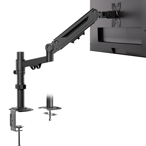 WORLDLIFT PC モニターアーム シングル 17-40インチ対応 液晶ディスプレイアーム 1画面 耐荷重2～12kg ケーブル収納 36