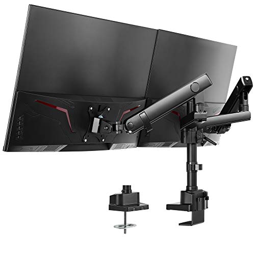 AVLT 管する手 デュアル 17~32in 2画面相応う 耐荷重各7kg 多角度調節する 力学的春月 見せびらかす手 VESA