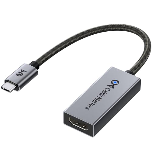 Cable Matters 48Gbps 一方向 8K USB-C HDMI 2.1アダプター（macOS対応）｜Thunderbolt 4 H