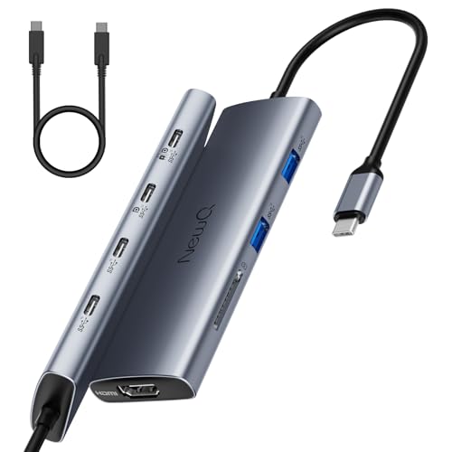 NewQ USB Cモニターハブ 8-in-1 ? USB-C PD給電 & ポータブルディスプレイ対応 トリプルディスプレイ出力（1&times;HDMI｜エブリデイ・ダイレクト
