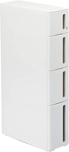 サンカ 隙間収納 完成品 ストランティ ドロアーA ホワイト 色(幅17&times;奥行45&times;高さ85cm) squ+ DA-1210WH 日本製｜エブリデイ・ダイレクト