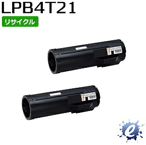 【2本セット】【リサイクルトナー】 ETカートリッジ LPB4T21 エプソン用 (即納再生品) 【沖縄・離島 お届け不可】