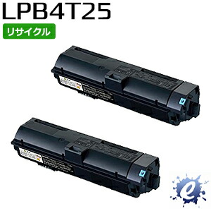 【2本セット】【リサイクルトナー】 ETカートリッジ LPB4T25 (LPB4T24の大容量) エプソン用 (即納再生品) 【沖縄・離島 お届け不可】