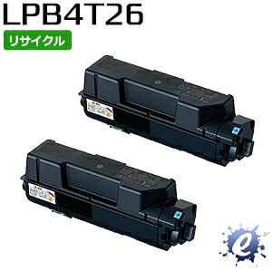 【2本セット】【リサイクルトナー】 ETカートリッジ LPB4T26 (LPB4T24の大容量) エプソン用 (即納再生品) 【沖縄・離島 お届け不可】
