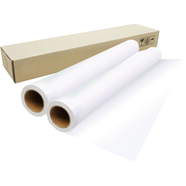 【2本セット】インクジェットロール紙 乳白PET/マット 幅1270mm(50インチ)×長さ30m 厚0.21mm プロッター用紙 大判ロール紙 大判インクジェット用紙 大判プリンター 大判印刷 ポスター印刷【沖縄・離島 お届け不可】