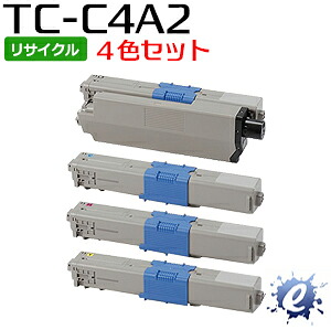 【4色セット】【リサイクルトナー】 TC-C4AK2 TC-C4AC2 TC-C4AM2 TC-C4AY2 (TC-C4A1の大容量) トナーカートリッジ(即納再生品) 【沖縄・離島 お届け不可】|everyday