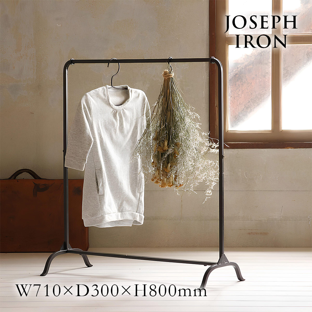 ハンガーラック ロー 【ジョセフアイアン 組立式 DTFF9210SW SOW】 楽天市場】【あす楽】 ハンガーラック ロー 【ジョセフアイアン 組立式