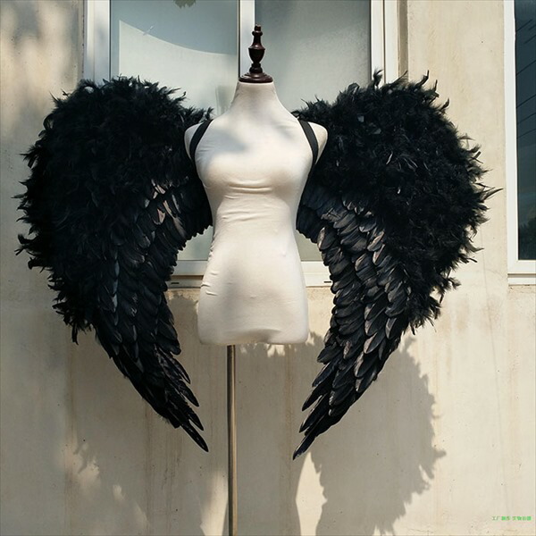 天使 羽 コスプレ 道具翼 wing ウイング ホワイト ブラック ピンク 100*120cm 天使みたい 堕天使 妖精 悪魔 ファッションショー パーティーグッズ 撮影 ステージ道具 イベント 文化祭 コスチューム lg023h2h2h2/代引不可
