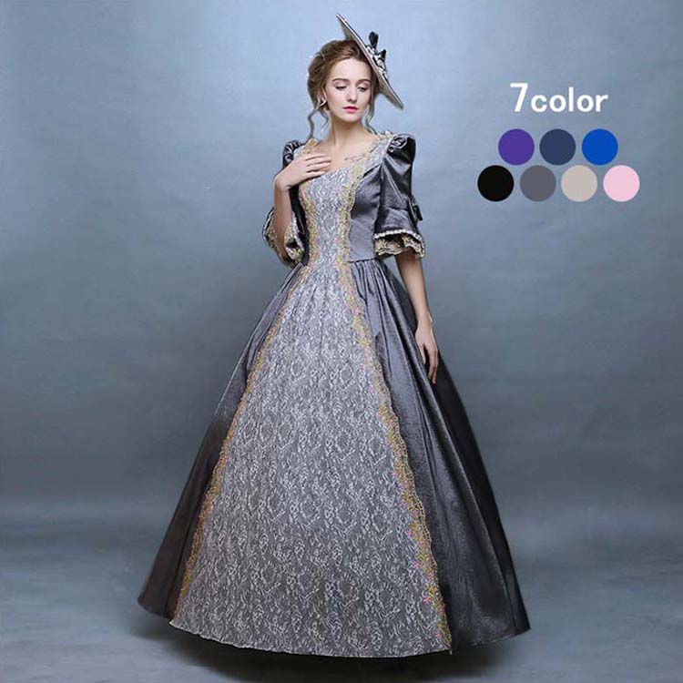 ドレス  ハロウィン 貴婦人 宮廷衣装 パニエ・帽子付き ドレス ハロウィン 貴婦人 宮廷衣装 パニエ・帽子付き 楽天市場