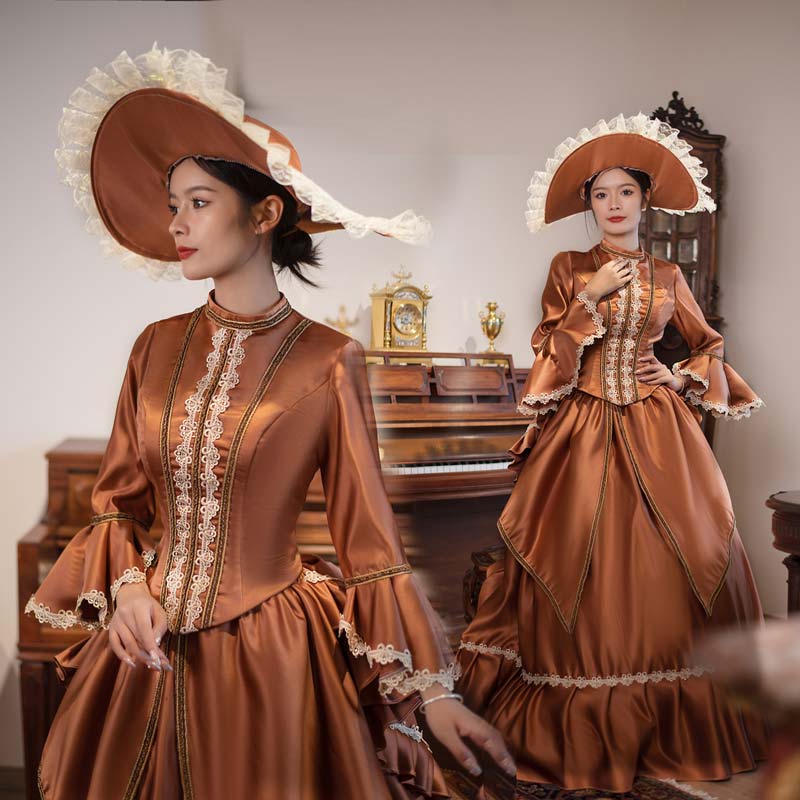 楽天市場】貴族 衣装 王族服 カラードレス 貴族ドレス ステージ衣装