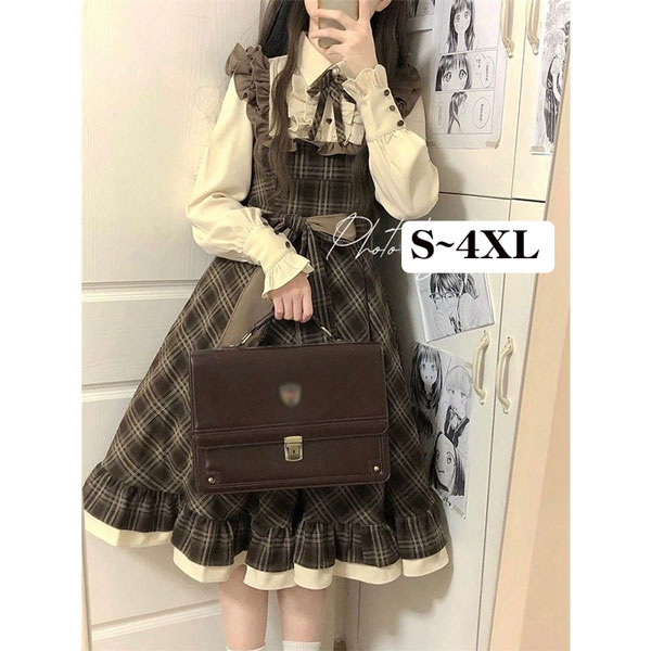 楽天市場】洋服 ワンピース 切り替え 長袖 キャンディスリーブ 可愛い レディース ロング ロリータ lolita 日常可 春 秋 緑 S M L  XL dg312t2t2t2 : ドレス・ファッション エブリ