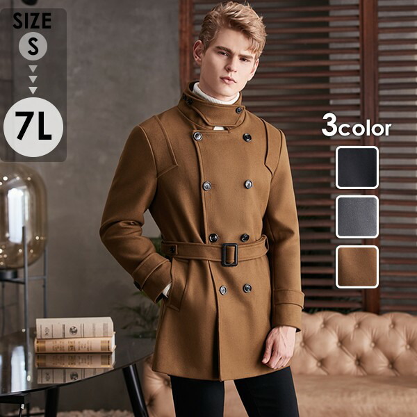【美品】Ferragamoピュアキャメル 2XL(54)メンズ チェスターコート eg036jc_1.jpg