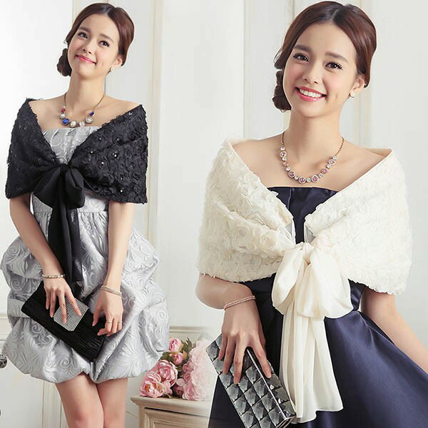 楽天市場】ストール 演奏会ケープ 結婚式 レディース バラ柄 ドレス