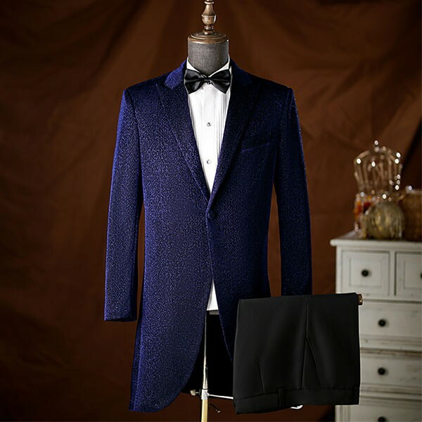 市場 タキシード ロング丈 ビジネス 紳士服 フォーマル スーツ イブニングコート 舞台 結婚式 メンズ メンズスーツ 演奏会 男性