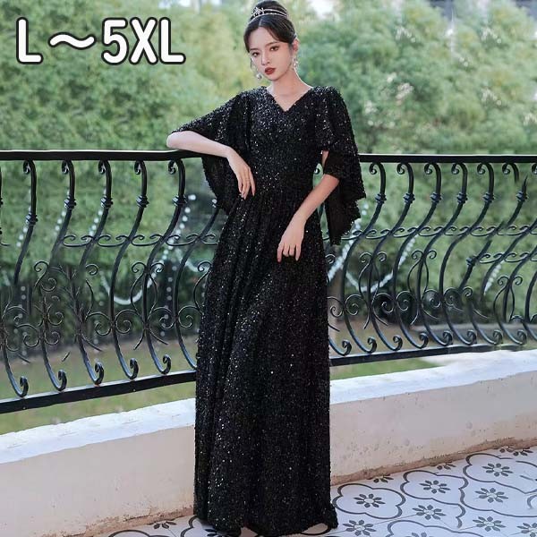 楽天市場】ドレス ピアノ 発表会 イブニングドレス ミセス Vネック