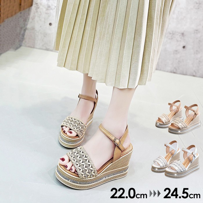 サンダル 厚底 ウェッジソール 歩きやすい 美脚 疲れにくい ハイヒール 厚底サンダル かわいい ストーム ヒールサンダル レディース 靴 女性 小さいサイズ 大人 さんだる 旅行 ベージュ/ホワイト22.0/22.5/23.0/23.5/24.0/24.5 楽天市場】サンダル 厚底 ウェッジソール 痛くない 歩きやすい 美脚