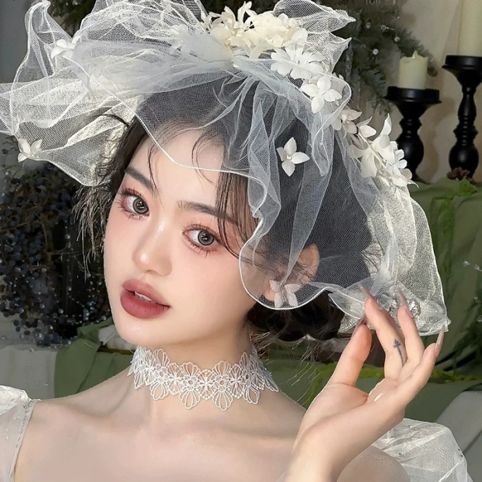 楽天市場】花嫁 結婚式 髪飾り ウエディングベール ヘッドドレス