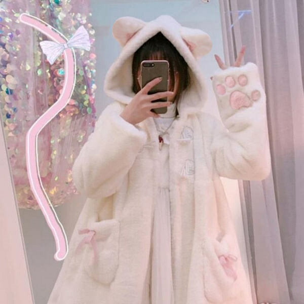 ファー ボアコート ジャケット パーカー ふわふわ かわいい df169y6_1s.jpg