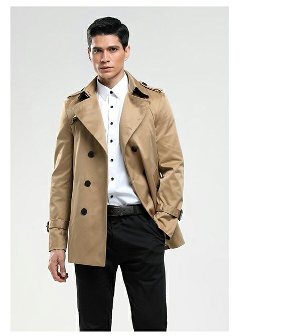 翌営業日発送 L トレンチコート メンズ ミディアムコート 男性用 春コート スプリングコート 春秋コート メンズコート アウター スリム 冬服 ブラック 無地 長袖 ビター系 Dg078x1c6kc Changaopan Com