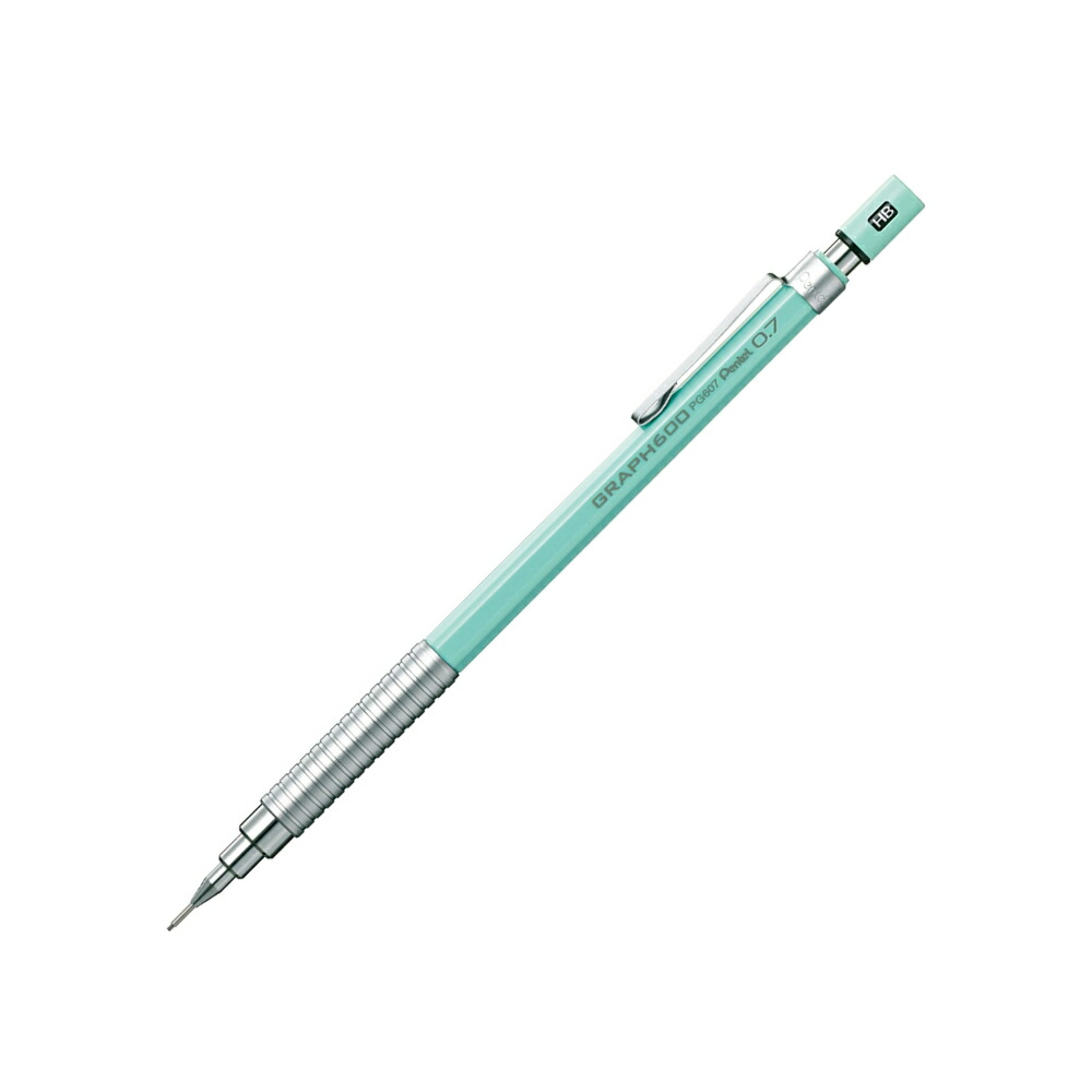Pentel ぺんてる GRAPH600 グラフ600 製図用シープペンシル 華麗 0.7mm ミントブルー お祝い ゆうパケット メール便 新学期 人気デザイナー