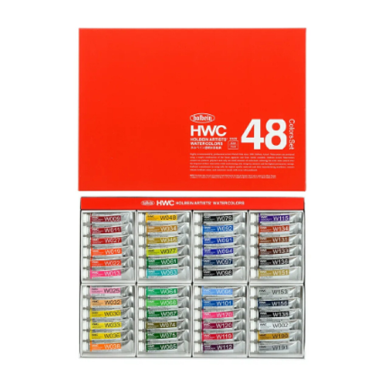 【Holbein/ホルベイン】透明水彩絵具 5ml W409 48色セット 宅配便発送｜EVIS B BOX　店 8,239円