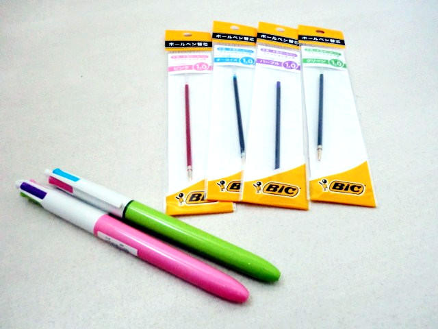 楽天市場 ｂｉｃ ビック 2色4色1 0ファッションボールペン用替芯 エビス文具店