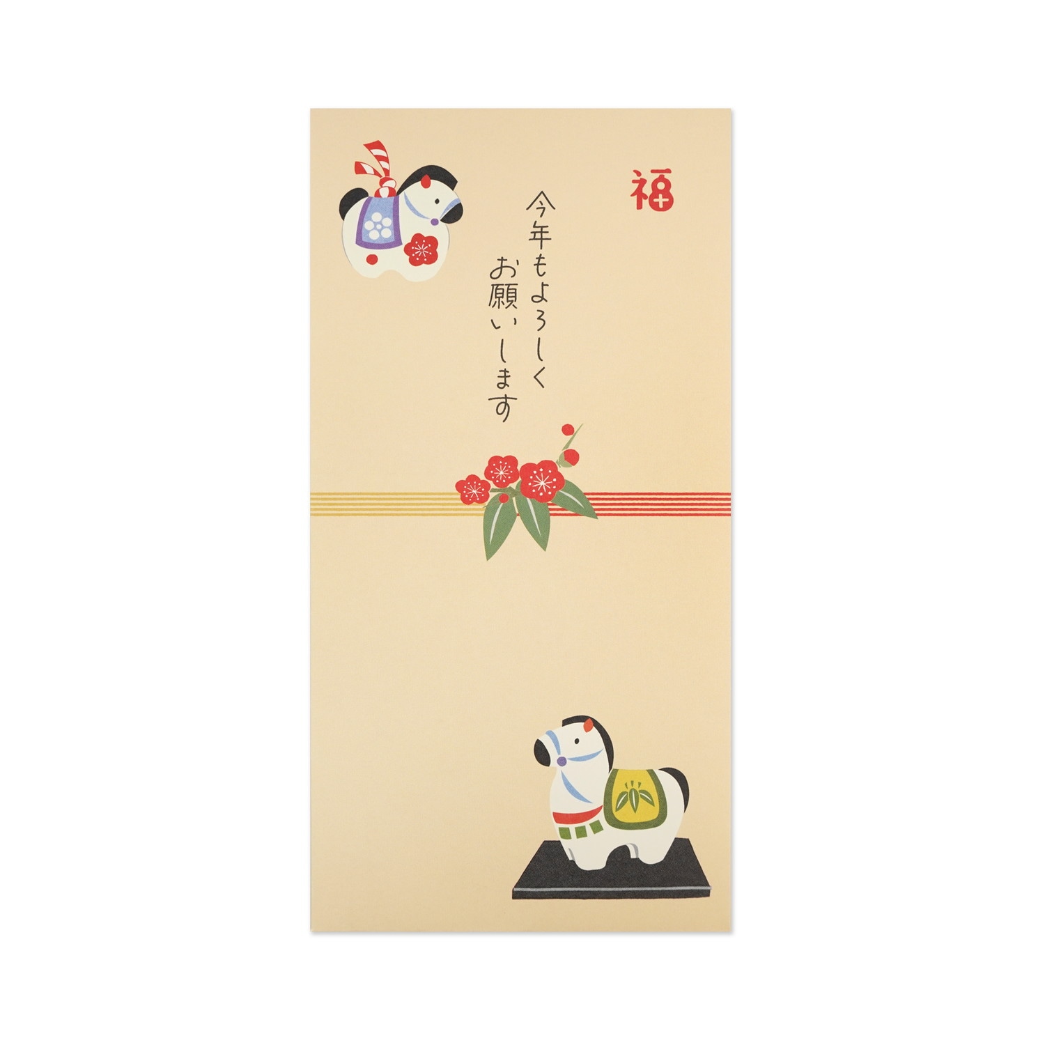 楽天市場】お年玉万円型袋 花の水引と午｜pch-306 : FRONTIA 楽天市場店