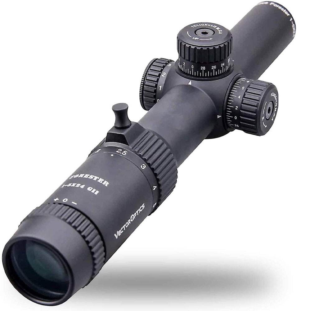 VECTOR OPTICS Forester 1-5x24mm GEN2 ショートスコープセット 光学機器 望遠 サバイバルゲーム スナイパー エアガン ベクターオプティクス マウントリング付