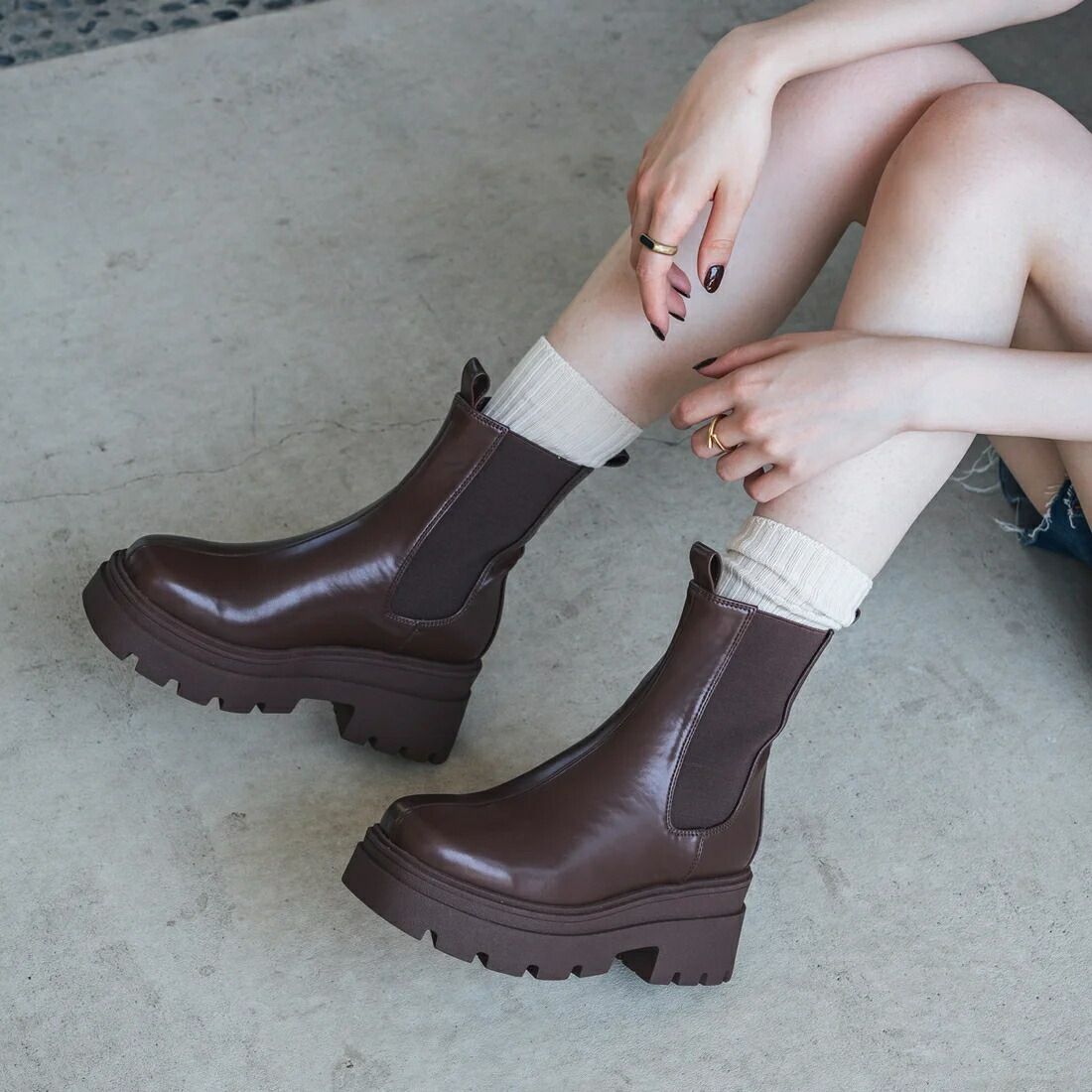 楽天市場】【公式】イーボル EVOL サイドゴアショートブーツ ﾌﾞｰﾂ