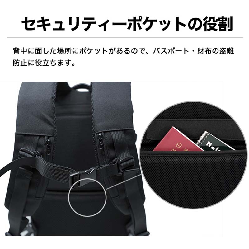 16個の機能搭載！】 Evoon マルチビジネスリュック2.0 大容量 35L 拡張