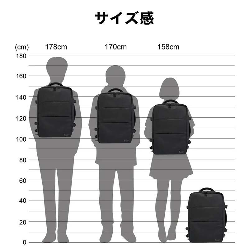 Evoon マルチビジネスリュック 大容量 35L 拡張機能 多収納 Evoon 公式 マルチビジネスリュック4.0 大容量 22L~35L 拡張機能
