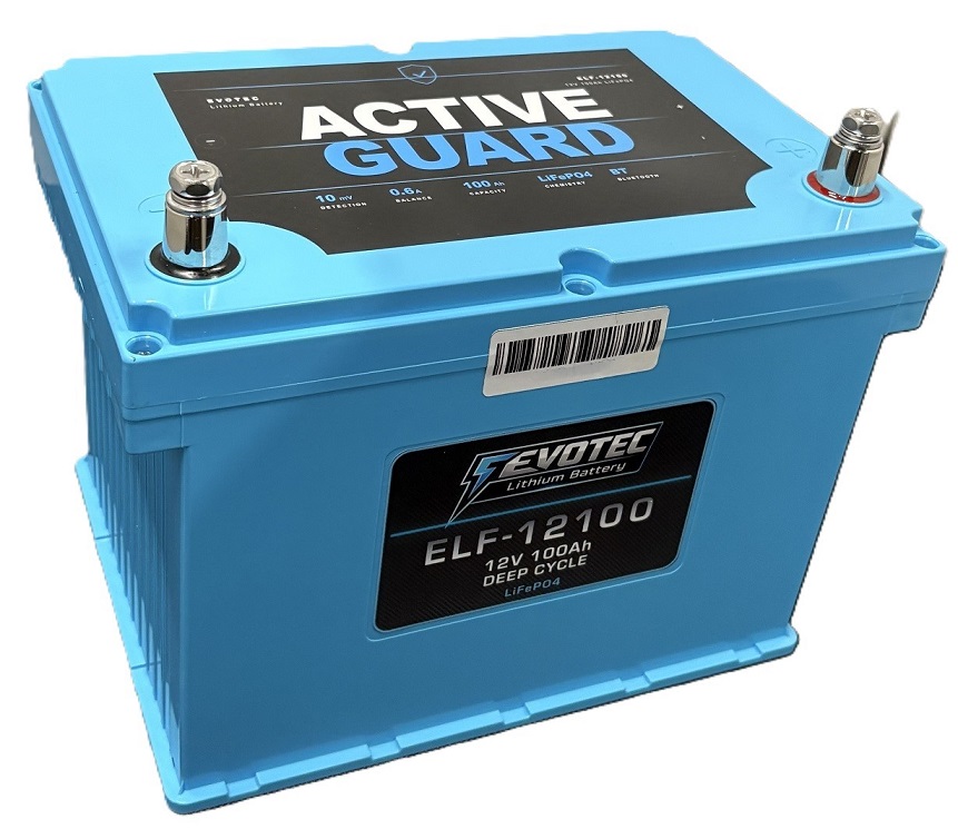 12V 100Ah LiFePO4リチウム乾電池 ELF-12100 活動的かばい立て役立つこと付き添い人 ブルートゥース 雨合羽役立つこと  EVOTEC/エヴォテック