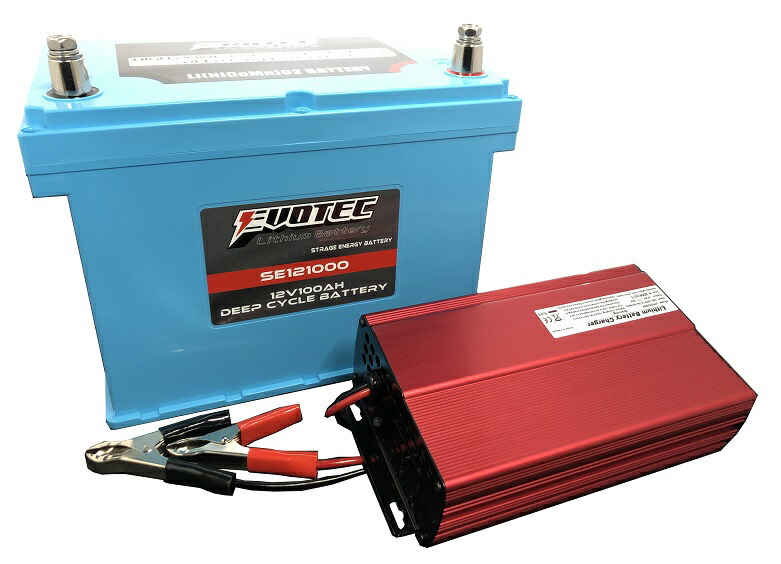 12V 100Ah リチウム乾電池 SE-121000 申し受ける器二人組書き割り 雨合羽 防塵 ディープサイクルバッテリー MF31以上取り替えっこ リチウムイオンバッテリー EVOTEC/エヴォテック