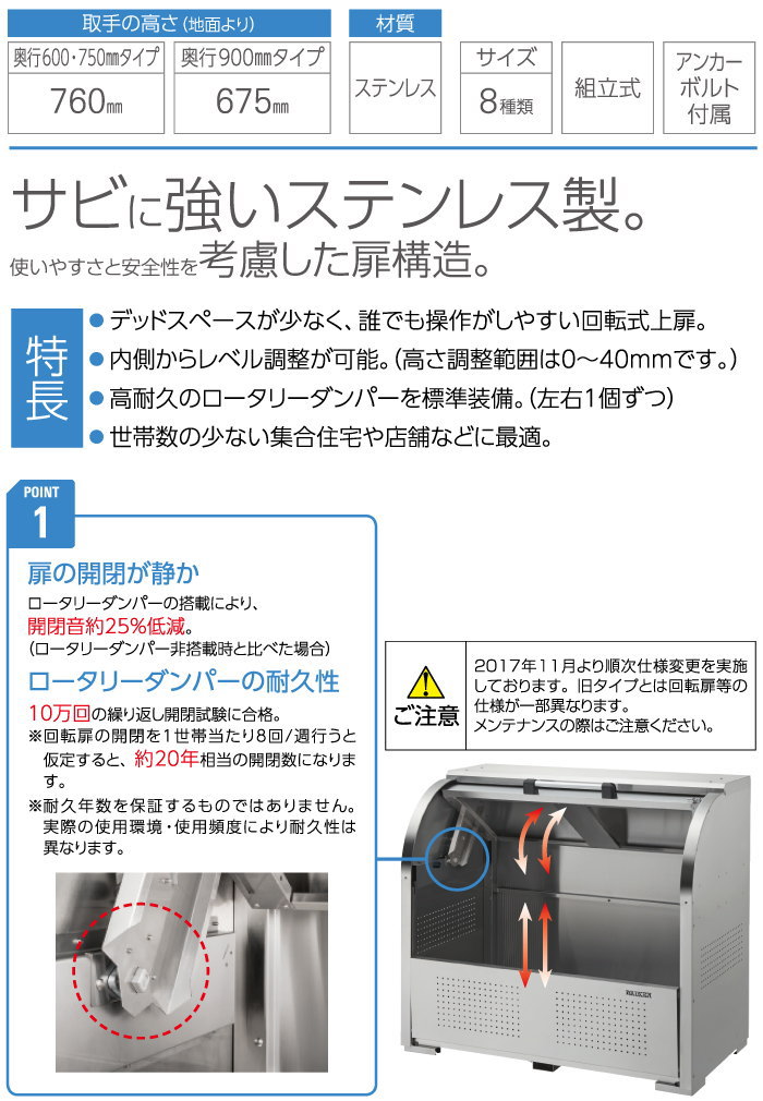 魅力の ゴミステーション 屋外 ゴミ箱 ダストボックス ゴミストッカー