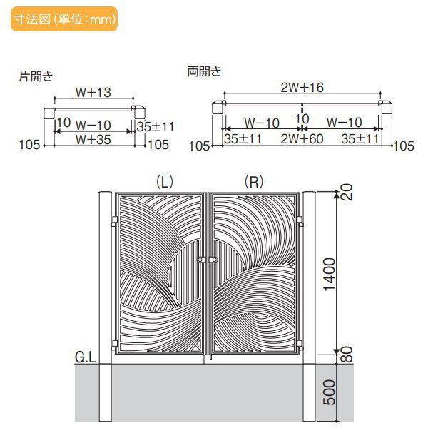 鋳物門扉 アルミ 塀 ダイナミ 内開き施工片開きセット 三協アルミ 直付けタイプ 0814w800 H1400 扉1枚寸法 鍵 エクステリアg Style 店 打掛錠