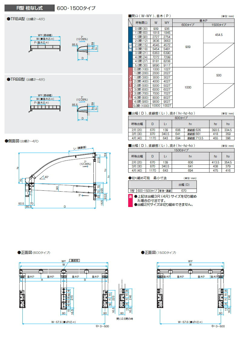 豪華な テラス屋根 <br>三協アルミ 三協立山 <br>レボリューA 600タイプ <br>フラット屋根 関東間 <br>柱なし式 <br>1 2階設置型  柱なし式 単体 ポリカーボネート <br>間口1間×出幅4尺 呼称6040 幅1845mm×奥行1170 <br>diy 後付け 囲い サンルーム 