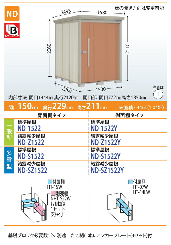 貯蔵室 保管 Mr貯蔵品マン 粧し屋 試金石型 間口1500深長さ2290数さ2110 Nd 1522 タクボ 収納ウエアハウス おんも ウエアハウス 真っただなか 大型 送料無料 Newbyresnursery Com