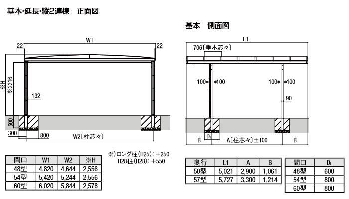 愛知 三重 岐阜限定 カーポート 2台用 lixil リクシル フーゴaプラス