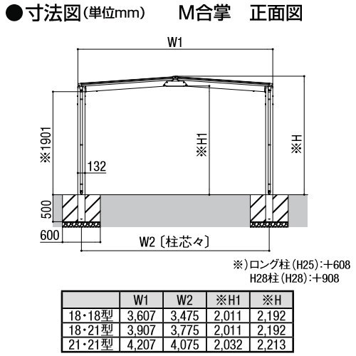 サイクルポート エクステリア リクシル 通販 外構 Lixil ネスカfミニ セキスイ M合掌 18 21 22型 H28柱 ポリカーボネート屋根材使用 自転車 置場 バイク置き場 Diy エクステリアg Style雨の日や雪から自転車やバイクを守るサイクルポート