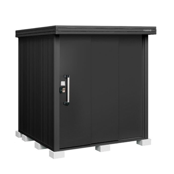 ヨドコウ 物置 ブラックエルモ LMDU-1818-BK 豪雪型 1863&times;1863&times;2119 屋外用 中型 大型 ガルバリウム鋼板仕様【税込】｜業界大手！直販のエクスショップ