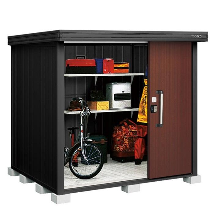 ヨドコウ 物置 ブラックエルモ LMDU-2218-BK 豪雪型 2213×1863×2119 屋外用 中型 大型 ガルバリウム鋼板仕様【税込】