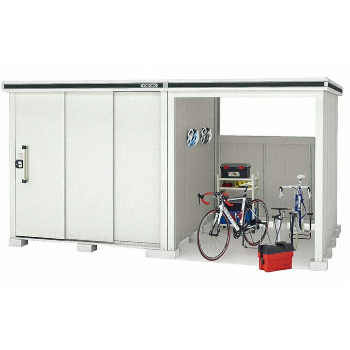 ヨドコウ 物置 エルモコンビ 積雪型 4078×2564×2356LMDS-2225H+LKDS1825H 中型 大型 屋外用【税込】