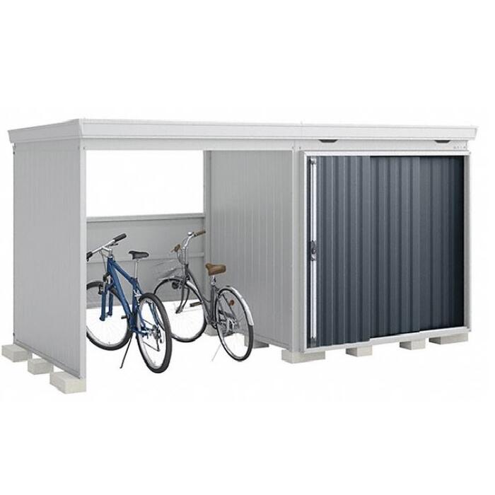 イナバ物置 フォルタウィズ FORTAWITH 多雪型 4420×1790×2085 右扉タイプ FW-22K+2218S 大型 自転車置き場 一体型 屋外用【税込】 189,200円