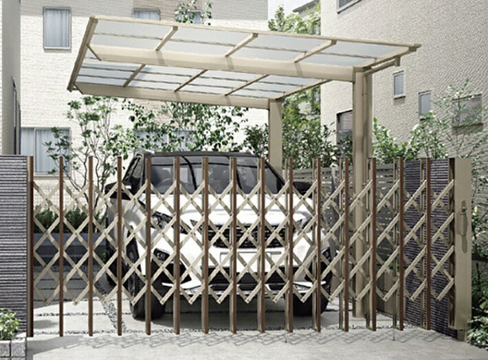 楽天市場】LIXIL リクシル 伸縮門扉QA HG型 ハンガータイプ 片開き