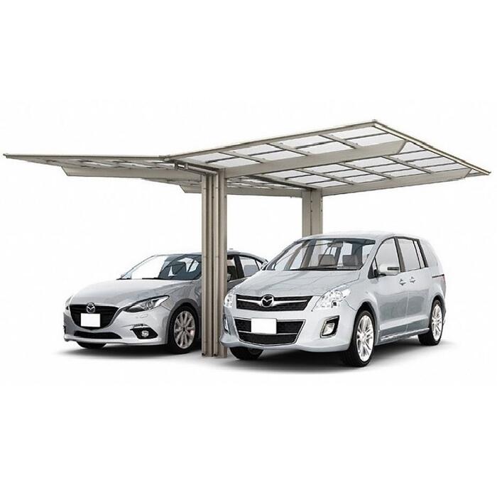 LIXIL リクシル カーポート 2台用 フーゴF (フラットスタイル) Y合掌 駐車場屋根【税込】
