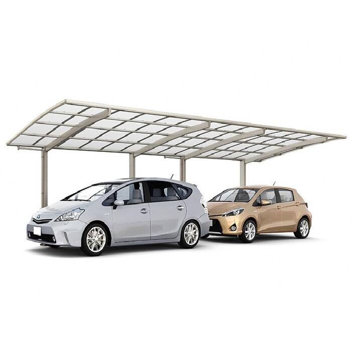 LIXIL リクシル カーポート 2台用 ネスカR 縦連棟 台風補償付 駐車場屋根【税込】