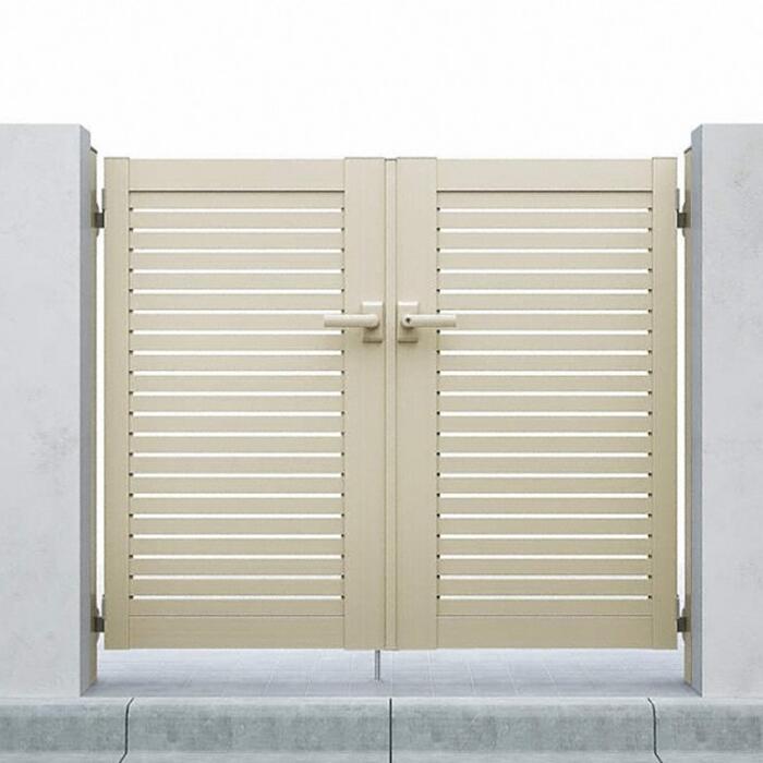 YKKAP YKK シンプレオ 門扉 部屋の入り口 YS1型 横細長い切口 両開き【軽銀柱付き添い人】