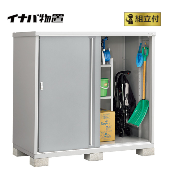 イナバ物置 組立付 シンプリー MJX-179D (P) 【 標準組立付 | 設置対応 】 物置 屋外 収納庫 小型 スリム 組み立て 設置費込み 組立費込み 防災用品 収納 おしゃれ 人気 ストッカー ガーデン収納庫 工事付 工事費込み 稲葉 物置き 倉庫｜エクステリアＴＡＭＡ　店 67,540円