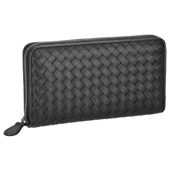 BOTTEGA VENETA ダークブラウン 長財布 BOTTEGA VENETA ボッテガ ヴェネタ 長財布 ファスナー付き長財布